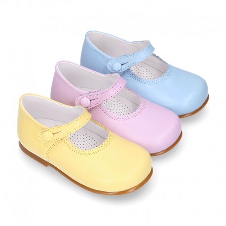 Soft Nappa leather Classic Girl Mary Jane shoes in FASHION colors.