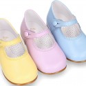 Soft Nappa leather Classic Girl Mary Jane shoes in FASHION colors.