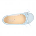 Serratex canvas Girl Ballet flat shoes with adjustable ribbon in PASTEL colors.
