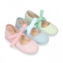 Serratex canvas Girl Mary Jane shoes Angel style in PASTEL colors.