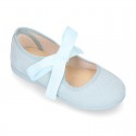 Serratex canvas Girl Mary Jane shoes Angel style in PASTEL colors.