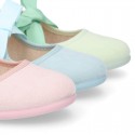 Serratex canvas Girl Mary Jane shoes Angel style in PASTEL colors.