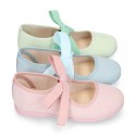 Serratex canvas Girl Mary Jane shoes Angel style in PASTEL colors.