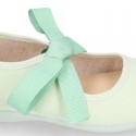 Serratex canvas Girl Mary Jane shoes Angel style in PASTEL colors.