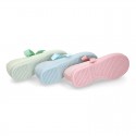 Serratex canvas Girl Mary Jane shoes Angel style in PASTEL colors.