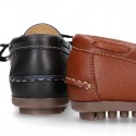 EXTRA SOFT nappa leather Kids moccasin shoes with bows.