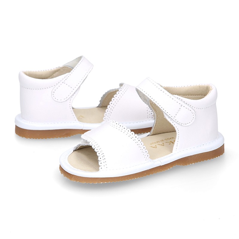 Primark white sandals. Size 6. Never worn. - Depop