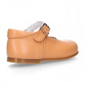 CAMEL Nappa leather Girl Mary Jane shoes with buckle fastening.