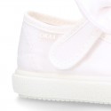 Cotton Canvas girl Mary Jane shoes Sneaker style laceless with BOW.