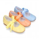 Extra soft nappa leather little girl Mary Jane shoes angel style in TRENDY colors.