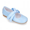 Extra soft nappa leather little girl Mary Jane shoes angel style in TRENDY colors.