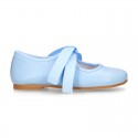 Extra soft nappa leather little girl Mary Jane shoes angel style in TRENDY colors.