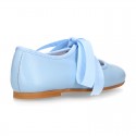 Extra soft nappa leather little girl Mary Jane shoes angel style in TRENDY colors.