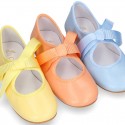 Extra soft nappa leather little girl Mary Jane shoes angel style in TRENDY colors.