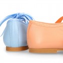 Extra soft nappa leather little girl Mary Jane shoes angel style in TRENDY colors.