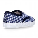 VICHY Cotton canvas Kids bamba type shoes.