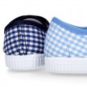 VICHY Cotton canvas Kids bamba type shoes.