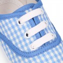 VICHY Cotton canvas Kids bamba type shoes.