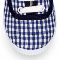 VICHY Cotton canvas Kids bamba type shoes.