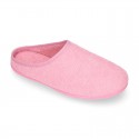 Terry cloth Kids Home shoes with open heel design CLOG style.