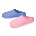Terry cloth Kids Home shoes with open heel design CLOG style.