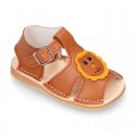 BABY KID Sandal shoes Menorquina style with LYON design and flexible soles.