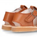 BABY KID Sandal shoes Menorquina style with LYON design and flexible soles.