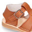 BABY KID Sandal shoes Menorquina style with LYON design and flexible soles.