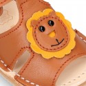 BABY KID Sandal shoes Menorquina style with LYON design and flexible soles.