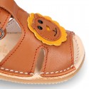 BABY KID Sandal shoes Menorquina style with LYON design and flexible soles.