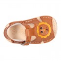 BABY KID Sandal shoes Menorquina style with LYON design and flexible soles.