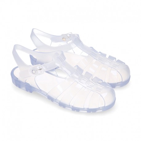 Women classic jelly shoes sandal style for the Beach and Pool BIARRITZ CRISTAL model.