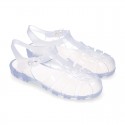 Women classic jelly shoes sandal style for the Beach and Pool BIARRITZ CRISTAL model.