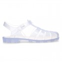 Women classic jelly shoes sandal style for the Beach and Pool BIARRITZ CRISTAL model.