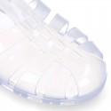 Women classic jelly shoes sandal style for the Beach and Pool BIARRITZ CRISTAL model.