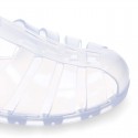 Women classic jelly shoes sandal style for the Beach and Pool BIARRITZ CRISTAL model.