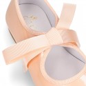 Extra soft PEARL PATENT leather little girl Mary Jane shoes angel style.