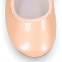 Extra soft PEARL PATENT leather little girl Mary Jane shoes angel style.