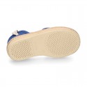 LINEN cotton canvas Girl Dancer style espadrille shoes.