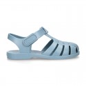 Classic Kids jelly shoes for Beach and Pool use in NEW SOLID colors with hook and loop strap closure.