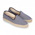 SAILOR STRIPES cotton canvas classic kids espadrille shoes.