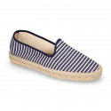 SAILOR STRIPES cotton canvas classic kids espadrille shoes.