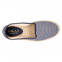 SAILOR STRIPES cotton canvas classic kids espadrille shoes.