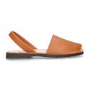 SOFT NAPPA leather Kids Menorquina sandals with rear strap in seasonal colors.