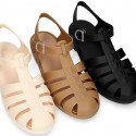 Women classic jelly shoes sandal style for the Beach and Pool BIARRITZ MATTE model.