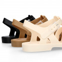 Women classic jelly shoes sandal style for the Beach and Pool BIARRITZ MATTE model.