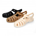 Women classic jelly shoes sandal style for the Beach and Pool BIARRITZ MATTE model.