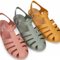 Women classic jelly shoes sandal style for the Beach and Pool BIARRITZ MATTE model in seasonal colors.