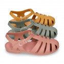 Women classic jelly shoes sandal style for the Beach and Pool BIARRITZ MATTE model in seasonal colors.