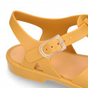 Women classic jelly shoes sandal style for the Beach and Pool BIARRITZ MATTE model in seasonal colors.